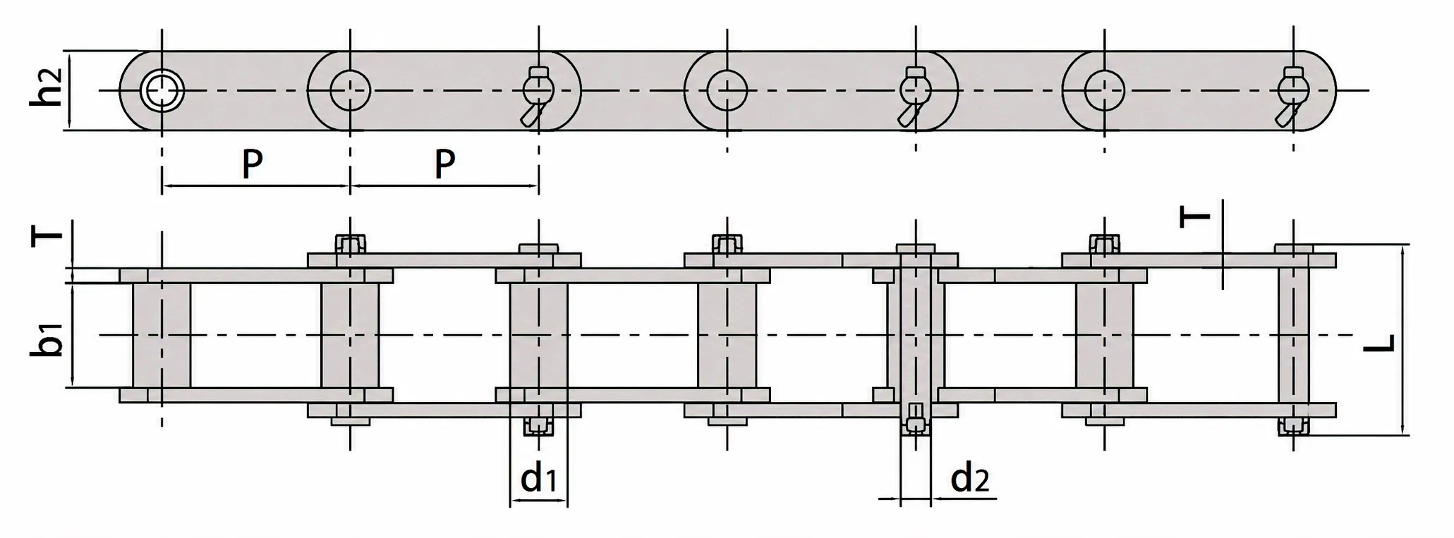 Engineering Steel Bushing Chain